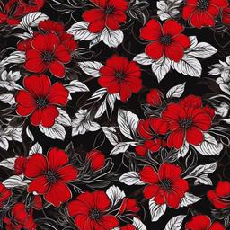 Red Background Wallpaper - red flower with black background  