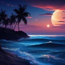 Ocean Background Wallpaper - ocean night wallpaper  