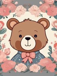 wallpaper bear cute  ,mobile iphone background wallpaper