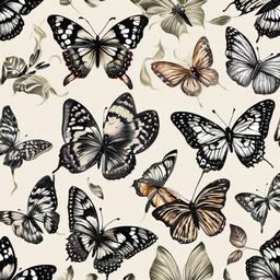 Butterfly Background Wallpaper - butterfly drawing wallpaper  