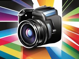 Camera flash clipart - Camera flash for photography and illumination,  color clipart, vector art