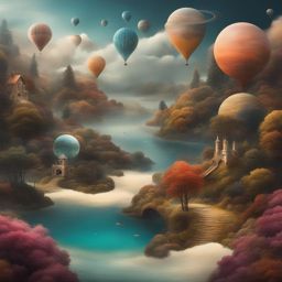 surreal dreamscape - create an artwork that explores the surreal and dreamlike realm of imagination. 