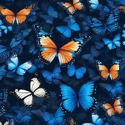 Butterfly Background Wallpaper - blue butterfly background wallpaper  