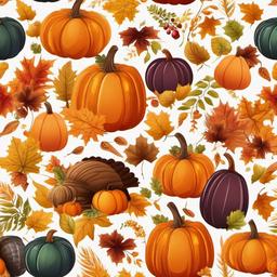 Happy Thanksgiving clipart - Thanksgiving decorations with pumpkins  