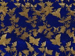 Royal Blue And Gold Glitter Background  