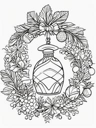 Easy Coloring Pages Christmas  outling,coloring pages,black and whit