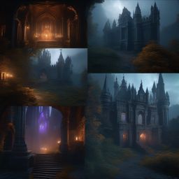 Ghostly Wisp in a Haunted Castle detailed matte painting, deep color, fantastical, intricate detail, splash screen, complementary colors, fantasy concept art, 8k resolution trending on artstation unreal engine 5