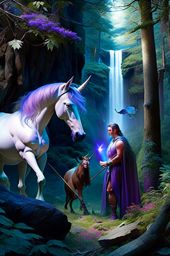 chiron, the wise centaur, teaching healing arts to aspiring heroes in a secluded glen. 