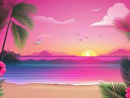 Summer Pink Wallpaper  background