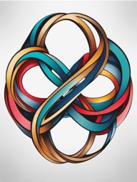 infinity symbol tattoo minimalist color design 