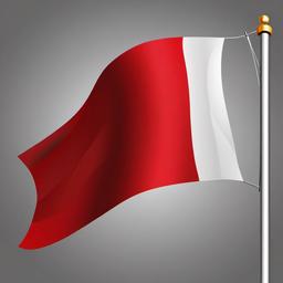 red flag  vector clipart