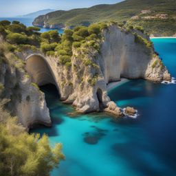 calabrian coastal serenity - paint a serene coastal scene along the lesser-known calabrian coast, where pristine beaches meet azure waters. 