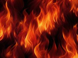 Fire Wallpaper - Deep red flames with glowing embers  background wallpaper