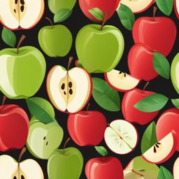 Apple Slices clipart - Sliced apples for a healthy snack, ,vector color clipart,minimal