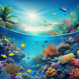 Ocean Background Wallpaper - sea life backgrounds  