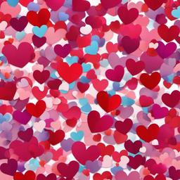 Heart Background Wallpaper - heart confetti background  