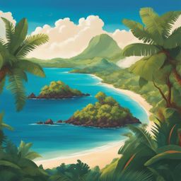 exotic mayotte island landscapes - illustrate the exotic landscapes of mayotte island in the indian ocean, known for its coral reefs and lush forests. 