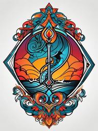 cool aquarius tattoo designs  simple vector color tattoo