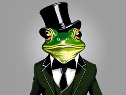 Dapper Frog - Illustrate a frog in a fancy suit and top hat attending a froggy ballroom dance. ,t shirt vector design