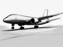 sketch of an aeroplane  minimal rough sketch scribbles,doodles,black and white