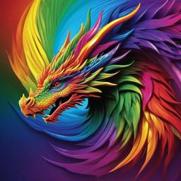 Rainbow Background Wallpaper - rainbow dragon background  