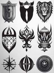 small tattoos for men design black and white 