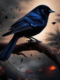 Dark Bird Wallpaper  ,mobile iphone background wallpaper