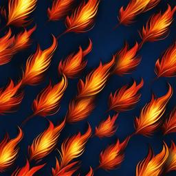 fire blue background  