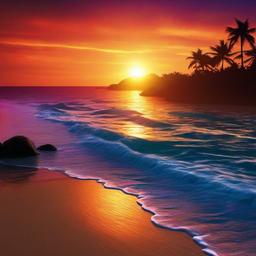 Beach background - beach sunset backgrounds for computer  