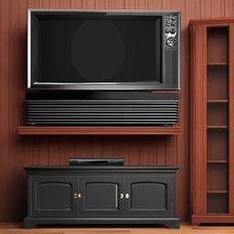 Television clipart - flat screen TV on a wall  clipart