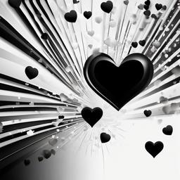 Heart Background Wallpaper - black heart in white background  