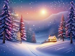 Winter Lights Background  