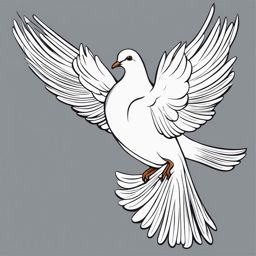 dove clipart - a graceful dove with outstretched wings 