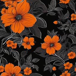 Orange Background Wallpaper - orange flower black background  