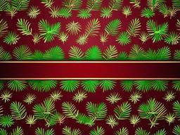 Red Green Background-Dark red with green pine leaf patterns for a Christmas theme  background wallpaper