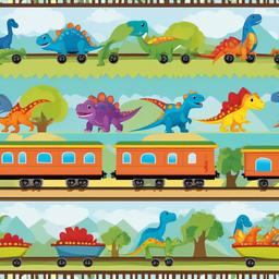 Clipart Dinosaur Train Train,Dinosaurs on a train for playful designs  vector clipart