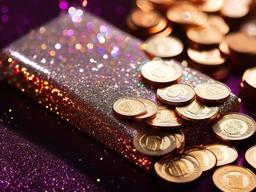 Glitter Money Wallpaper  