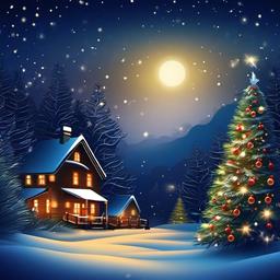 Christmas Background Wallpaper - christmas night background  