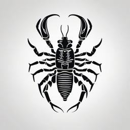 Scorpion Tattoo Flash - Explore flash tattoo options featuring scorpion designs for a quick and stylish ink choice.  simple vector color tattoo,minimal,white background