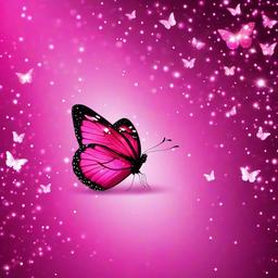 Butterfly Background Wallpaper - pink glitter butterfly background  
