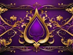 Purple & Gold Background-Purple background with gold accents  background wallpaper