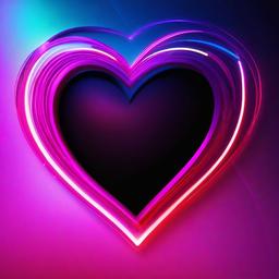 Heart Background Wallpaper - heart neon background  