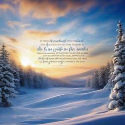 Winter background wallpaper - scripture with winter background  