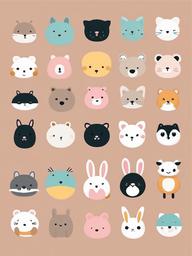 Cute Basic Wallpaper - Minimalist cuteness with simple icons  ,mobile iphone background wallpaper