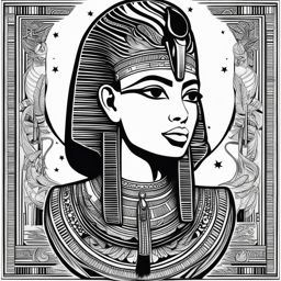 egyptian tattoos black and white design 