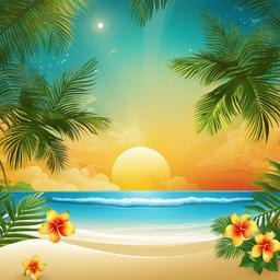 Beach Background Wallpaper - tropical christmas background  