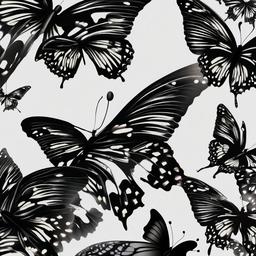 Butterfly Background Wallpaper - black butterflies background  