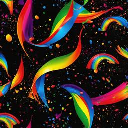 Rainbow Background Wallpaper - rainbow paint splash black background  