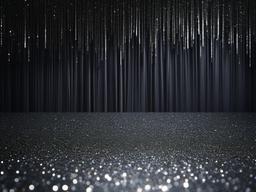 Dark Silver Glitter Background  