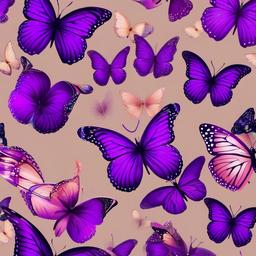 Butterfly Background Wallpaper - butterflies purple background  